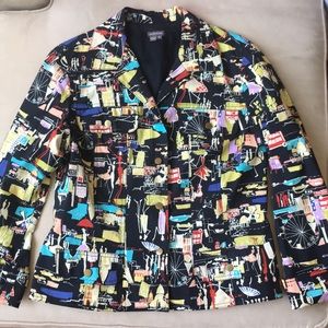 Anthracite By Muse London city pattern jacket